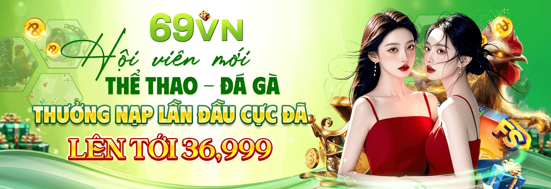 Banner giới thiệu bóng đá và nội dung giải trí 69Vn